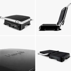 Grille Viande Avec Thermostat Réglable Xgrill Harper Noir