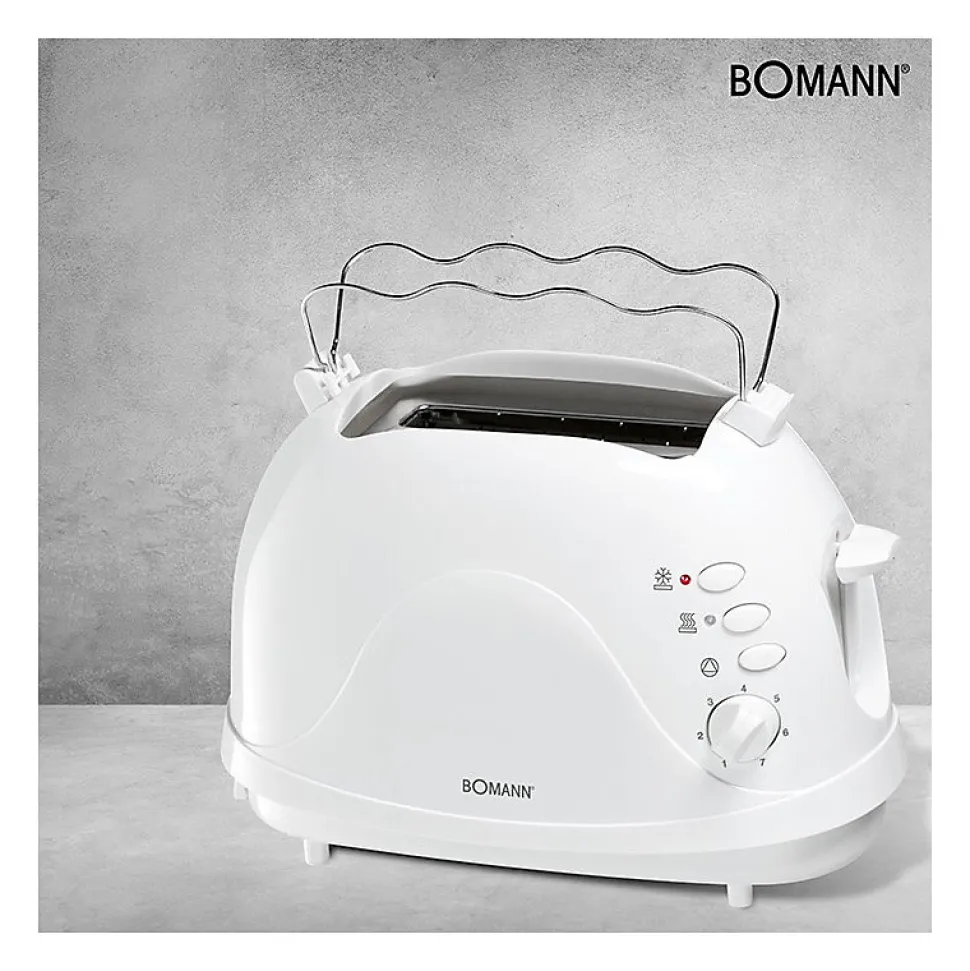 Grille-pain 2 fentes Bomann TA 246 CB Blanc