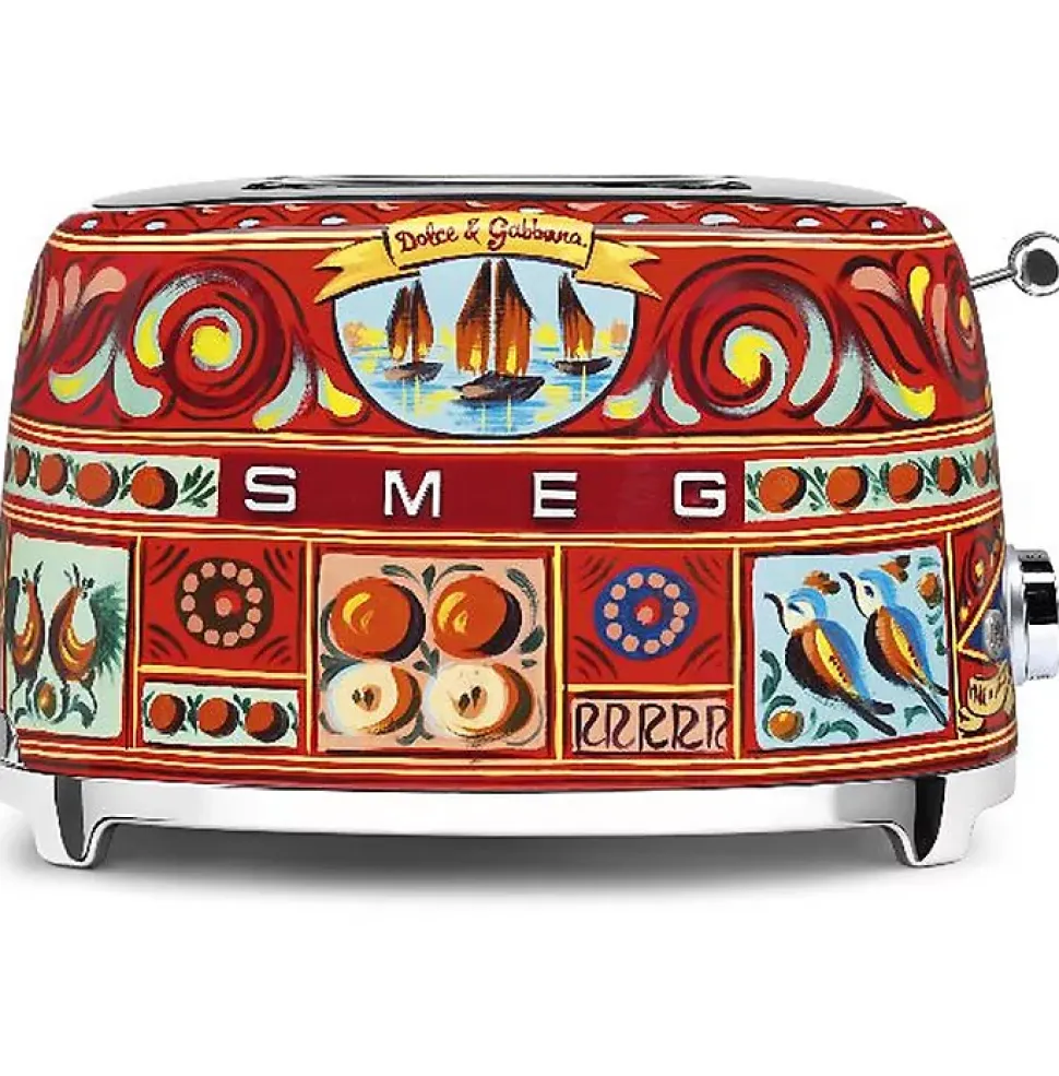 Grille-pain 2 fentes 950w multicolore Smeg TSF01DGEU années 50 dolce & gabbana
