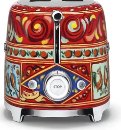 Grille-pain 2 fentes 950w multicolore Smeg TSF01DGEU années 50 dolce & gabbana