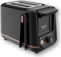 Grille-pain 2 fentes 850W Noir design inclusif