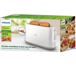 Grille-pain - PHILIPS - HD2590/00 - Collection Daily - 1 fente longue - 830W - Blanc