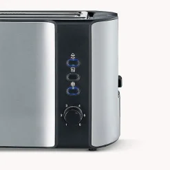 Grille-pain - SEVERIN - 2590 - 2 fentes - 1400W - inox brossé/noir