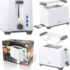 Grille-pain 2 tranches Adler AD 3216