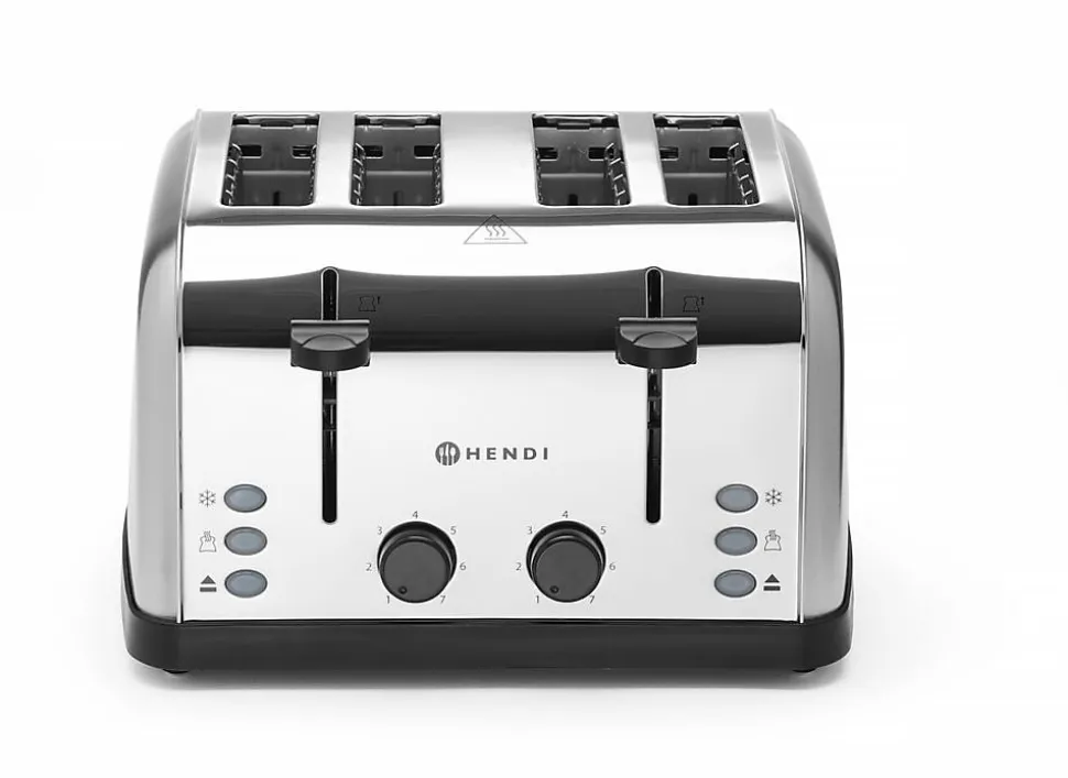 Grille-pain 4 tranches, 240V/1500W, 295x335x(H)180mm - Hendi