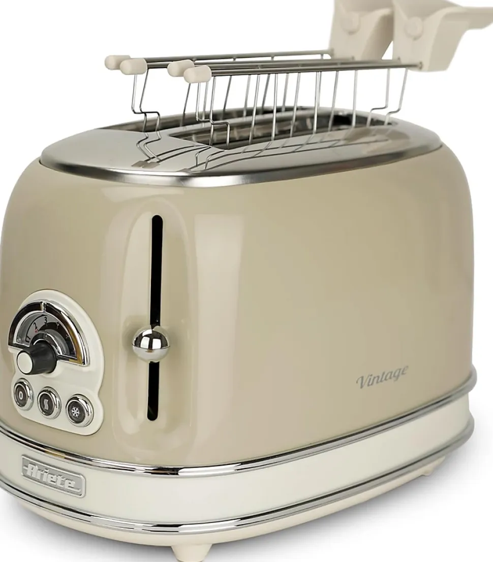 Grille-pain Beige Vintage 2 Fentes 810W