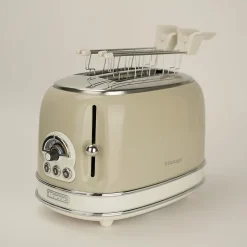 Grille-pain Beige Vintage 2 Fentes 810W