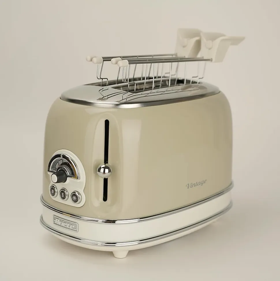Grille-pain Beige Vintage 2 Fentes 810W