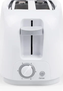 Grille-pain Blanc 2 Fentes 800W Compact