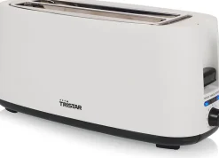 Grille-pain Blanc 1400W 2 Fentes Longues