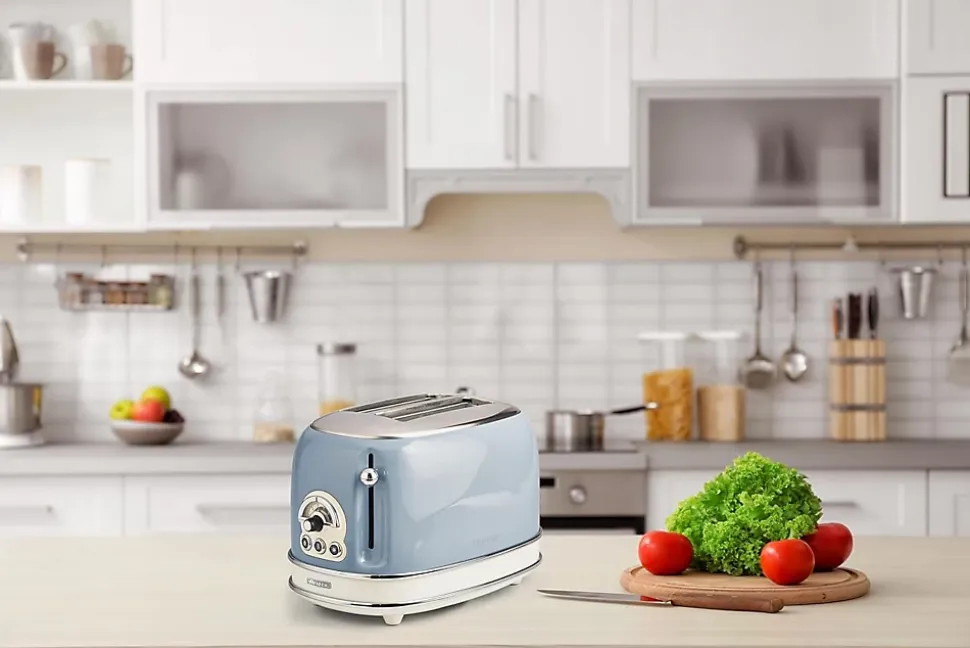 Grille-pain Bleu Vintage 2 Fentes 810W