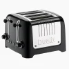 Grille-pain DUALIT 46225 - 4 tranches - Noir ultra brillant