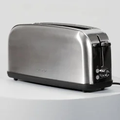 Grille-pain Inox 1 Fente Longue 850W 2 Tranches