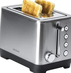 Grille-pain Inox 2 Fentes 1000W Bagel