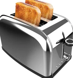 Grille-pain Inox 2 Tranches 850W Support Viennoiseries