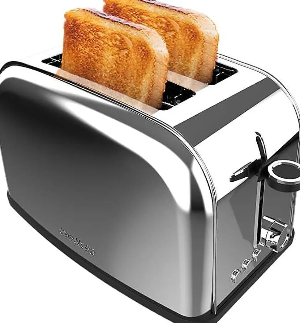 Grille-pain Inox 2 Tranches 850W Support Viennoiseries