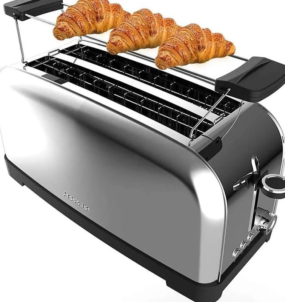 Grille-pain Inox Double Fente Longue 1500W