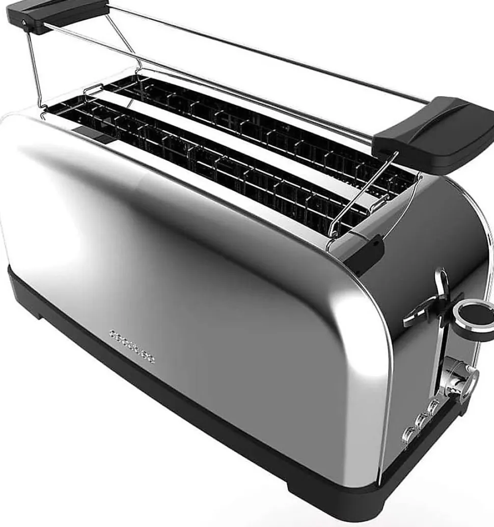 Grille-pain Inox Double Fente Longue 1500W