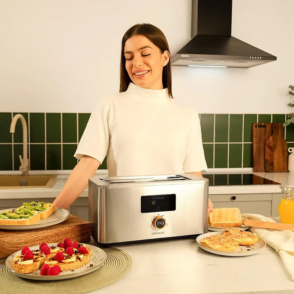 Grille-pain Inox Tactile 1500W 2 Fentes