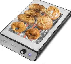 Grille-pain Plat Inox 900W Quartz