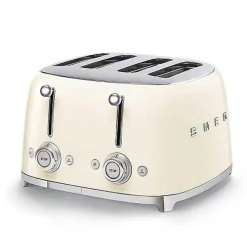 Grille-pain SMEG 4 tranches Années 50 - 2000W B Crème TSF03CREU