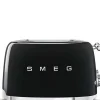 Grille-pain SMEG 4 tranches - Années 50 - Noir - 2000W