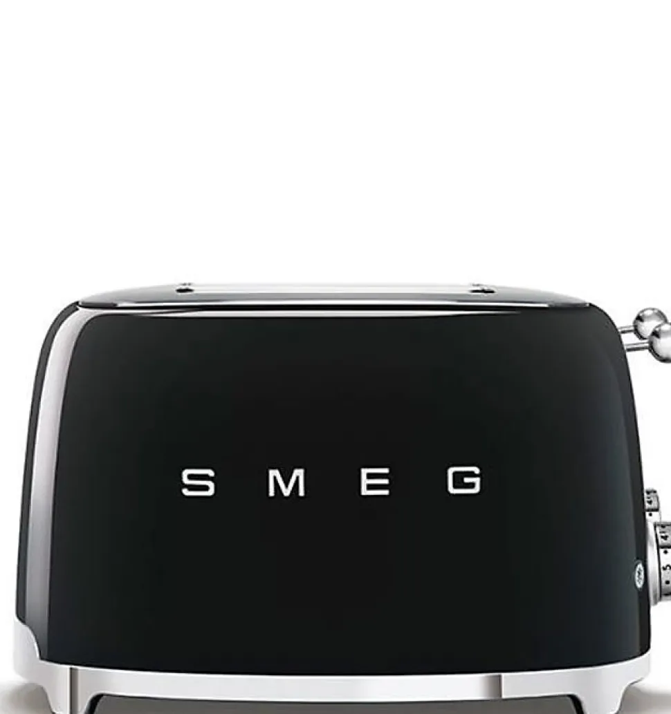 Grille-pain SMEG 4 tranches - Années 50 - Noir - 2000W