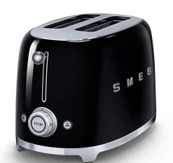 Grille-pain SMEG TSF01BLEU Noir - 2 fentes extra-large - Tiroir ramasse-miettes amovible