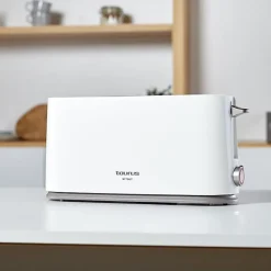 Grille-pain TAURUS Mytoast - Fente extra longue - 7 niveaux - 1000W - Blanc
