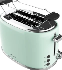 Grille-pain Vert Rétro 2 Fentes 980W