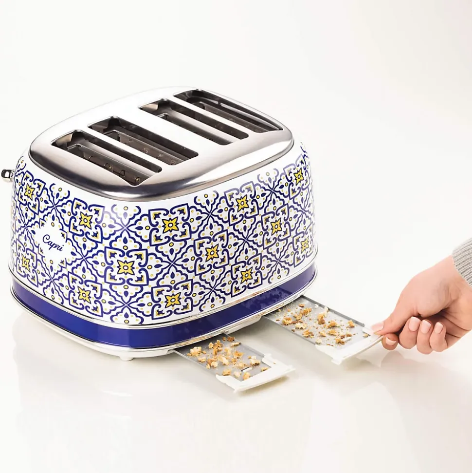 Grille-pain Vintage Capri 4 fentes 1630W Design rétro ARIETE