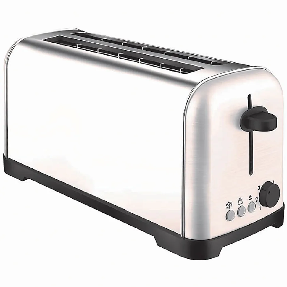 Grille-pains 2 fentes 1400w inox Silver Style 002226