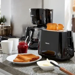 Grille-pains 2 fentes 830w noir Philips HD2581/90 daily collection