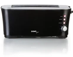 Grille-pains 2 fentes 1350w noir Domo DO961T b-smart
