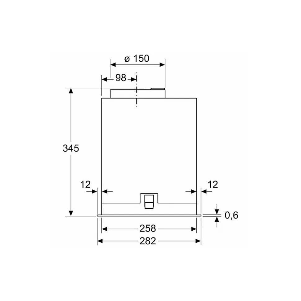 Groupe filtrant 52cm 645m3/h inox Bosch DLN56AC50 série 6