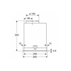 Groupe filtrant 52cm 645m3/h inox Bosch DLN56AC50 série 6