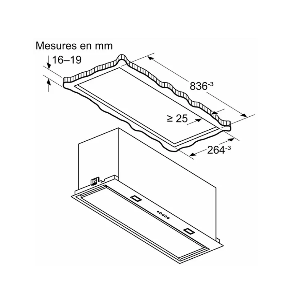 Groupe filtrant 86cm 600m3/h noir Neff D86NAC1S0B n70
