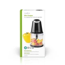Hacheur d'Aliments 260 W 0.5L 2 vitesses Noir NEDIS