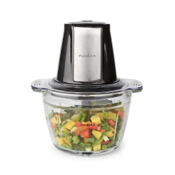 Hacheur d'Aliments 500W 1L Verre 1 Vitesse 500W NEDIS