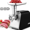 Hachoir à viande électrique 3 en 1 2000W gris noir