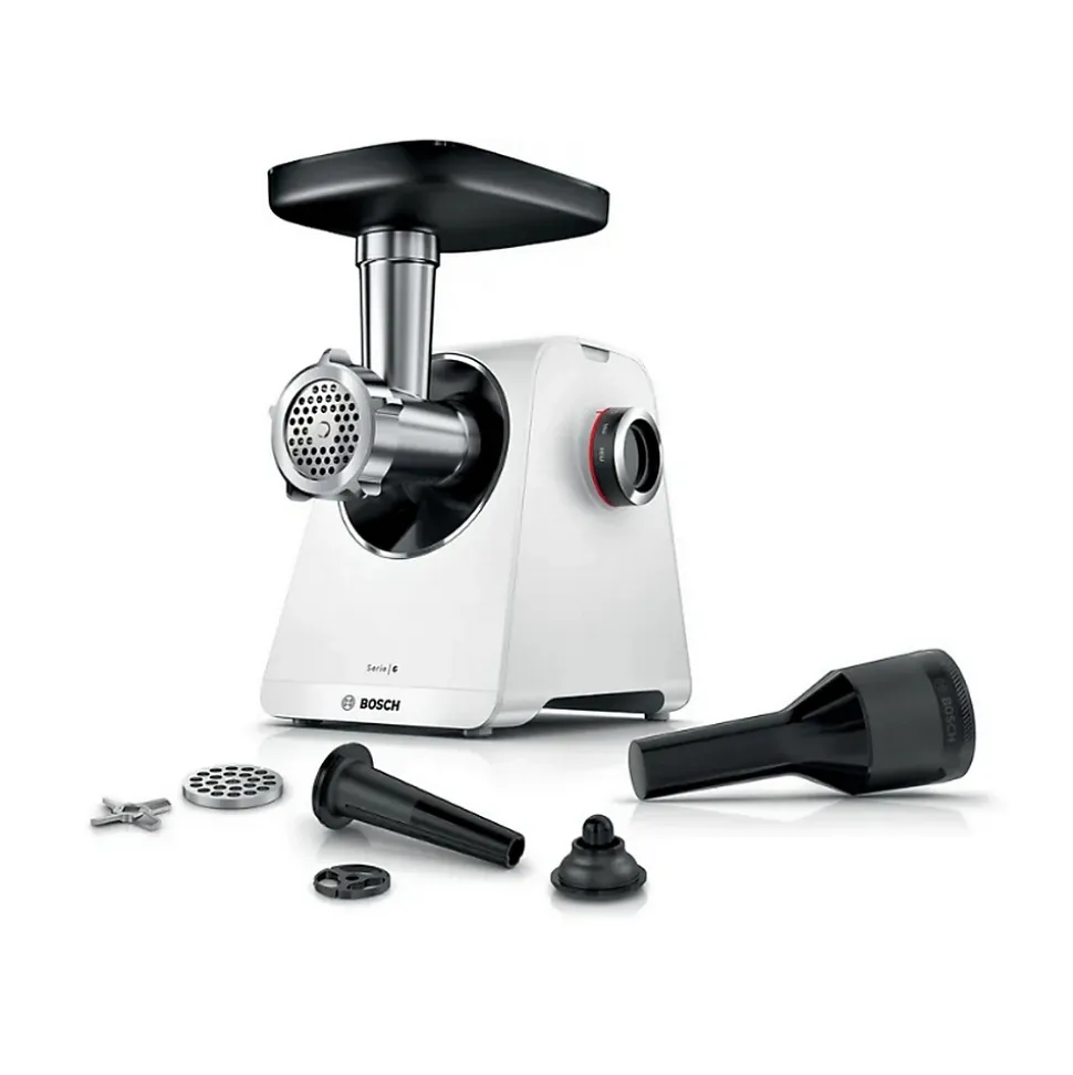 Hachoir à viande 500w blanc Bosch MFWS607W série 6