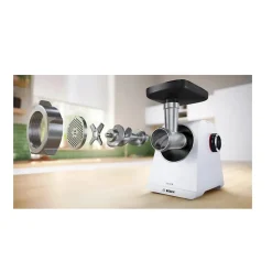 Hachoir à viande 500w blanc Bosch MFWS607W série 6