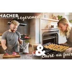 Hachoir à viandes 1000W Bomann FW6067CB-Inox/Noir