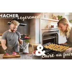 Hachoir à viandes 1000W Clatronic FW3803-Inox/Noir