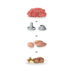 Hachoir Electrique a viande BOSCH MFW68640 - ProPower 800 W avec accessoires - Noir