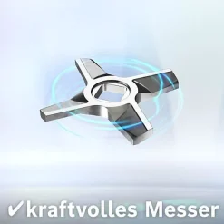 Hachoir Electrique a viande pour Kitchen Machine MUM5 - BOSCH - MUZ5FW1 - Disque ajouré en inox diametre 4.5 mm