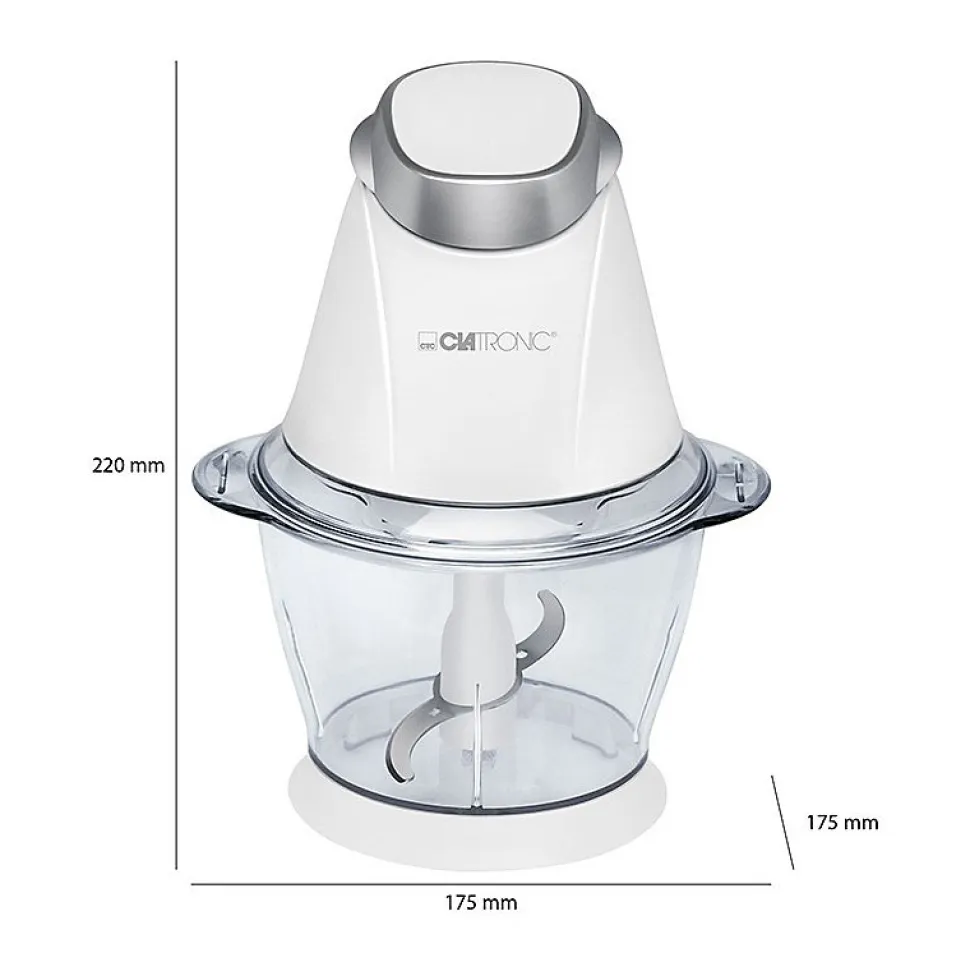 Hachoir et broyeur à glace Clatronic MZ 3579 Blanc