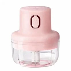 Hachoir électrique portable sans fil 100ml Rose Herzberg HG03183-PNK