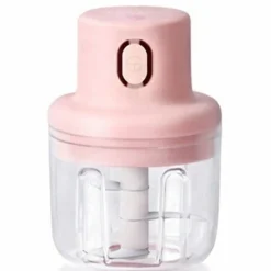 Hachoir électrique portable sans fil 250ml Rose Herzberg HG03176-PNK