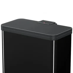 Hailo Poubelle à pédale Oko Duo Plus Taille L 17+9 L Noir 0630 260